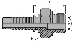 Koncovka nerezova AGR, stainless steel AGR